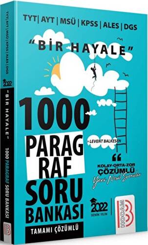 2022 Bir Hayale Serisi Tüm Sınavlar İçin Paragraf Tamamı Çözümlü Soru Bankası - 1
