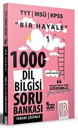 2022 Bir Hayale Serisi TYT - KPSS - MSÜ Dil Bilgisi Tamamı Çözümlü Soru Bankası - 1