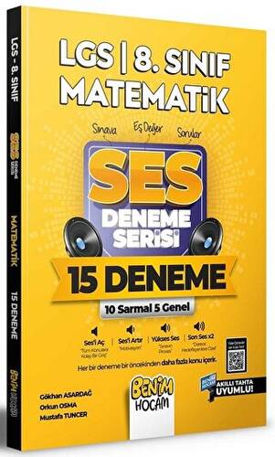 2022 LGS 8. Sınıf Matematik SES Deneme Serisi 15 Deneme - 1