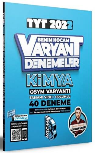 2022 TYT Kimya Tamamı Video Çözümlü 40 Deneme Sınavı - 1