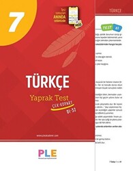 Birey PLE 7. Sınıf Türkçe 32 Yaprak Test - 1