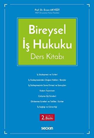 Bireysel İş Hukuku Ders Kitabı - 1