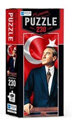 Blue Focus Bayrak ve Atatürk 230 Parça Puzzle - 1