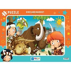 Blue Focus Dino ve Mamut 72 Parça Puzzle BF248 - 1