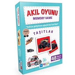 Blue Focus Memory Game Akıl Oyunu Taşıtlar 48 Parça - 1