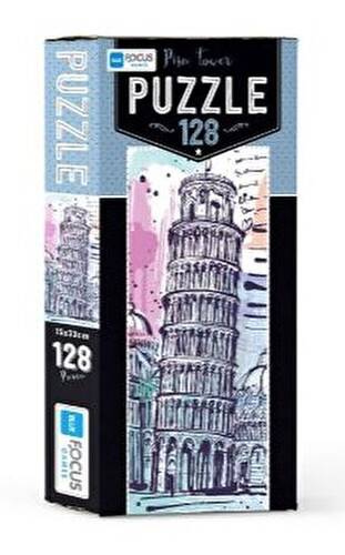 Blue Focus Pisa Tower 128 Parça Puzzle - 1