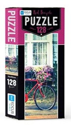 Blue Focus Red Bicycle 128 Parça Puzzle - 1