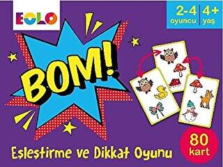 Bom! - Eşleştirme ve Dikkat Oyunu 80 Kart - 1