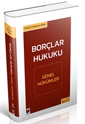 Borçlar Hukuku Genel Hükümler - 1