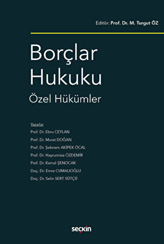 Borçlar Hukuku Özel Hükümler - 1