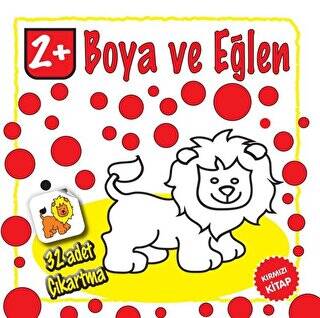 Boya ve Eğlen - Kırmızı Kitap - 32 Adet Çıkartma - 1