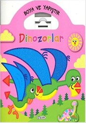 Boyama ve Yapıştır Dinozorlar Pembe - 1