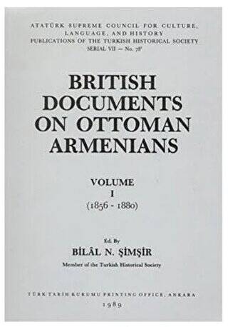 British Documents On Ottoman Armenians Volume 1 - 1