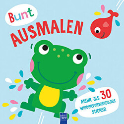 Bunt Ausmalen Cover Blau - Frosch - 1