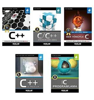 C-C++ Programlama Seti 2 5 Kitap Takım - 1