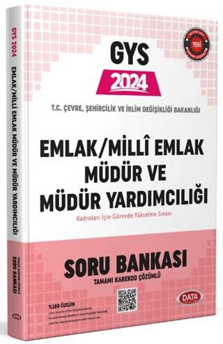 Çevre, Şehircilik ve İklim Değişikliği Bakanlığı Emlak - Milli Emlak Müdür ve Müdür Yardımcılığı Soru Bankası - 1