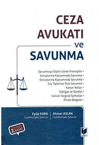 Ceza Avukatı ve Savunma - 1