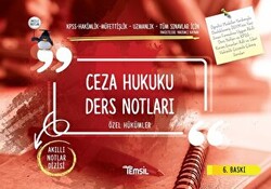 Ceza Hukuku Ders Notları - Özel Hükümler - 1