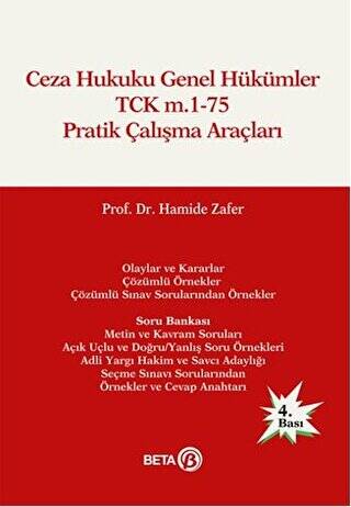 Ceza Hukuku Genel Hükümler TCK m.1-75 Pratik Çalışma Araçları - 1