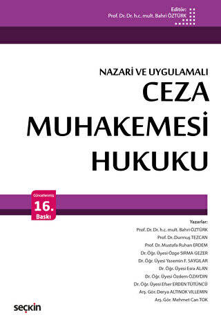 Ceza Muhakemesi Hukuku Nazari ve Uygulamalı - 1