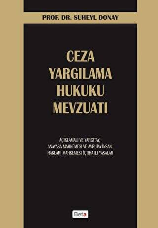 Ceza Yargılama Hukuku Mevzuatı - 1