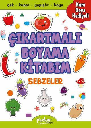 Çıkartmalı Boyama Sebzeler - 1