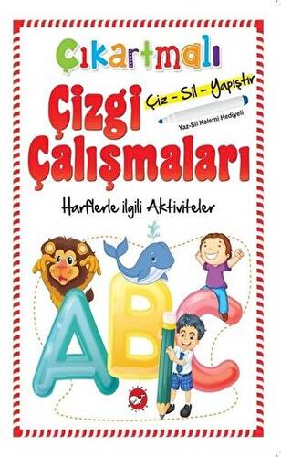 Çıkartmalı Çizgi Çalışmaları - Harflerle İlgili Aktiviteler - 1