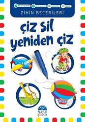 Çiz Sil Yeniden Çiz Mavi Kitap - 1