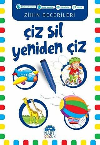 Çiz Sil Yeniden Çiz Mavi Kitap - 1