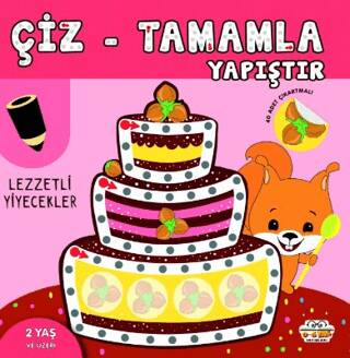 Çiz - Tamamla - Yapıştır Lezzetli Yiyecekler - 1