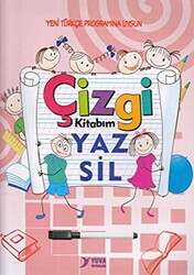 Çizgi Kitabım Yaz Sil Mavi - Pembe renk seçeneği ile - 1