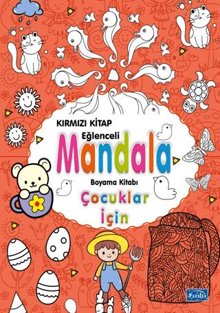 Çocuklar İçin Mandala Kırmızı - 1