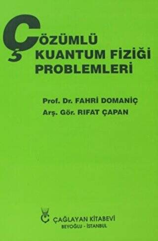 Çözümlü Kuantum Fiziği Problemleri - 1