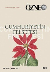 Cumhuriyetin Felsefesi - Özne: 38. Kitap - 1