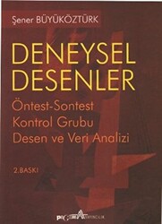 Deneysel Desenler Öntest-Sontest Kontrol Grubu Desen ve Veri Analizi - 1