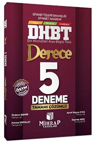 DHBT Derece 5 Deneme Çözümlü - 1