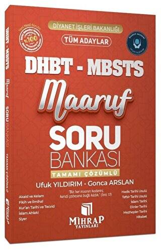 DHBT MBSTS Maaruf Soru Bankası Çözümlü - 1