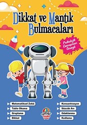 Dikkat Ve Mantık Bulmacaları - Lacivert Kitap - 1