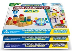 Dikkati Güçlendirme Seti Plus 3 Kitap Materyalsiz - 3 Yaş - 1