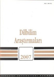 Dilbilim Araştırmaları 2007 - 1