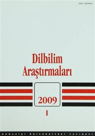 Dilbilim Araştırmaları 2009 - 1 - 1