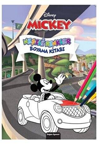 Disney Mickey Neşeli Renkler Boyama Kitabı - 1