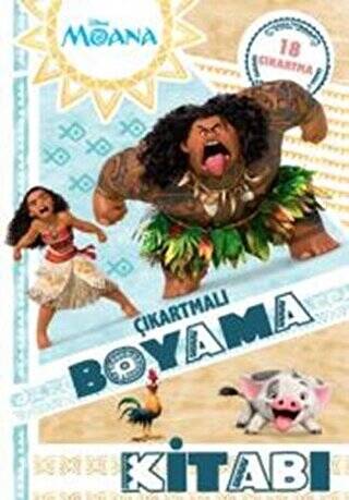 Disney Moana - Çıkartmalı Boyama Kitabı - 1