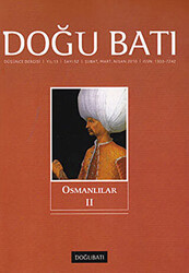 Doğu Batı Düşünce Dergisi Yıl: 13 Sayı: 52 - Osmanlılar - 2 - 1