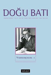 Doğu Batı Düşünce Dergisi Yıl: 23 Sayı: 92 - Varoluşçuluk - 1 - 1