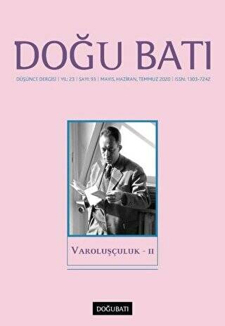 Doğu Batı Düşünce Dergisi Yıl: 23 Sayı: 93 - Varoluşçuluk - 2 - 1