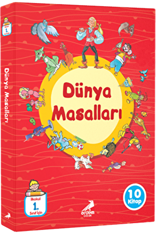 Düz Yazılı Dünya Masalları 10 Kitap Takım - 1