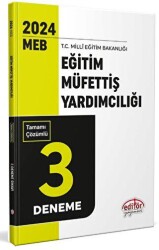 Editör Yayınları 2024 KPSS Genel Yetenek Genel Kültür Tamamı Çözümlü Fasikül 3 Deneme Sınavı - 1