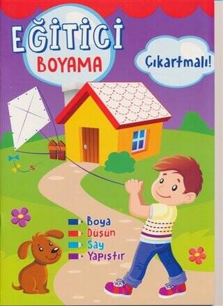 Eğitici Boyama Çıkartmalı Mor - 1