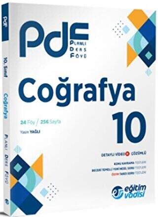 Eğitim Vadisi 10. Sınıf Coğrafya PDF Planlı Ders Föyü - 1